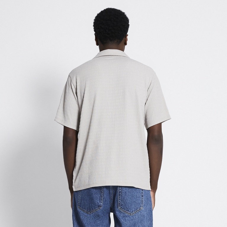 Short sleeve shirt "Steven Structure" Beige
